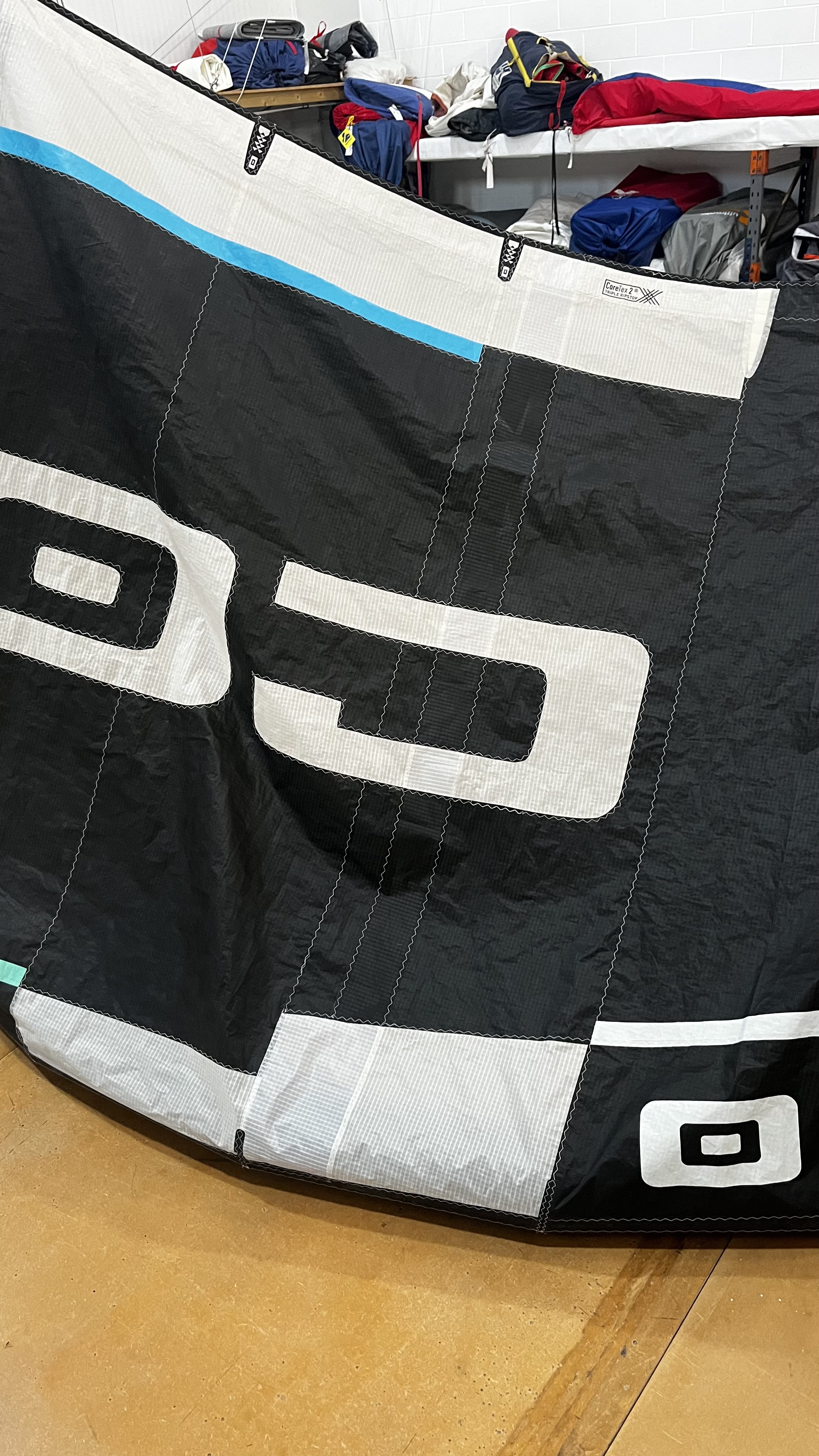 Specialist stitching on technical sail cloth